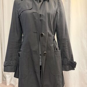 Banana Republic Charcoal Trench Coat